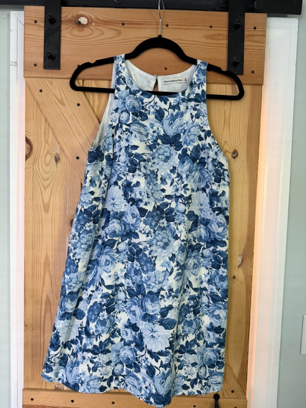 Abercrombie & Fitch Blue Floral A-Line Dress